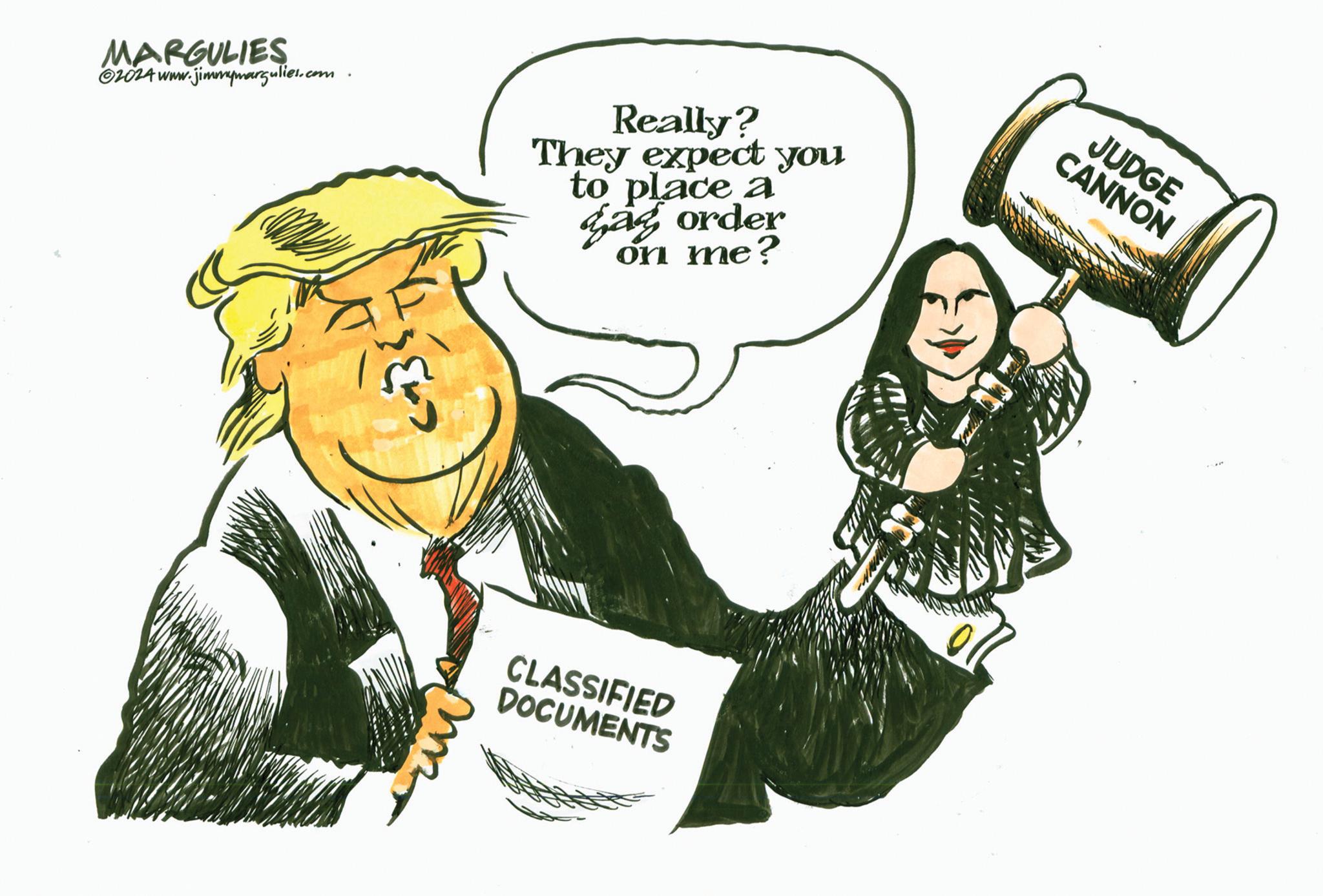 Happy OCR: MARGULIES ©2024 www.jimmymargulies.com Really? They expect you to place a gag order on me? m CLASSIFIED DOCUMENTS JUDGE CANNON MARGULIES © 2024 www.jimmymargulies.com Really ? They expect you to place a gag order on me ? m CLASSIFIED DOCUMENTS JUDGE CANNON