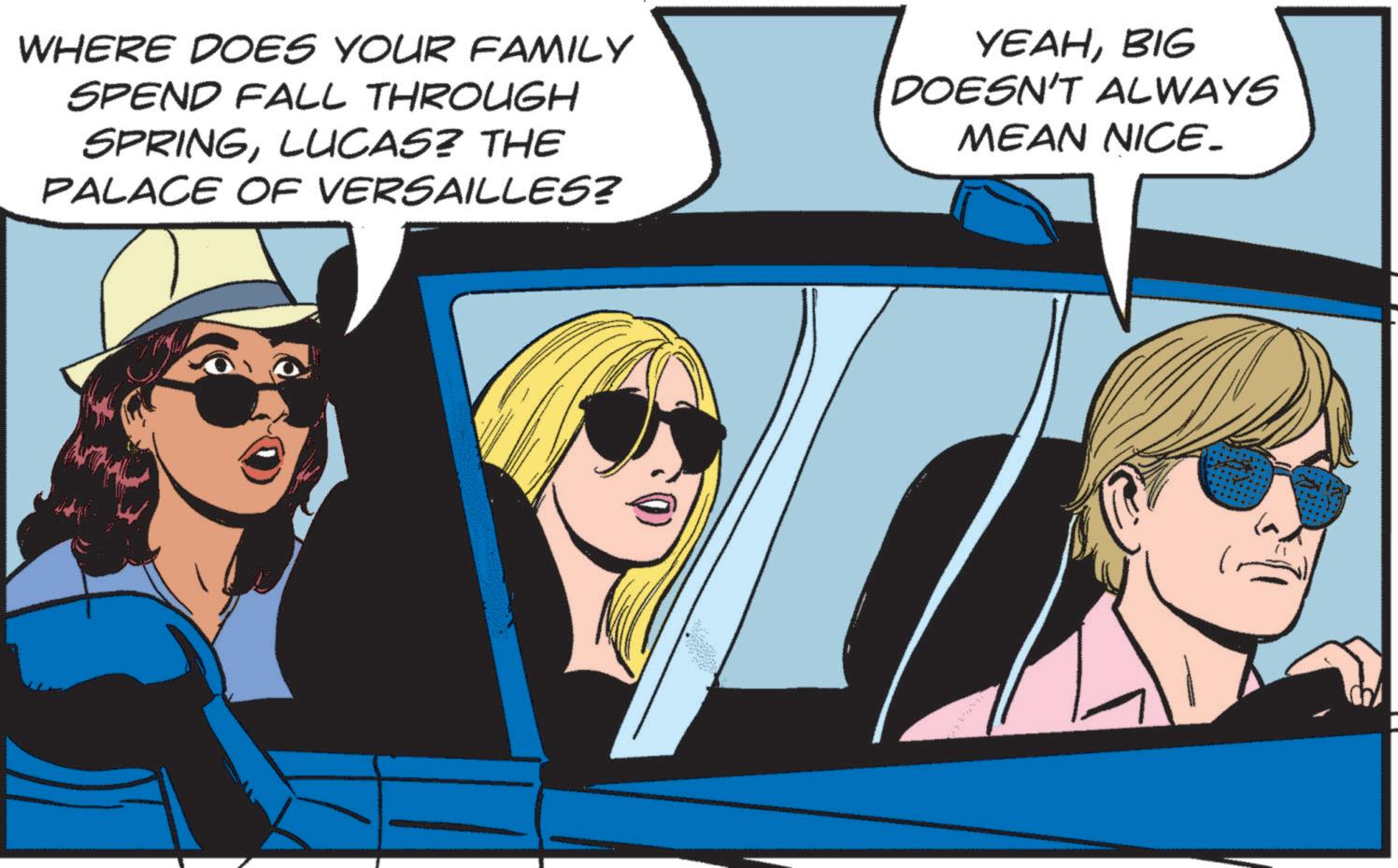 Eyewear OCR: WHERE DOES YOUR FAMILY SPEND FALL THROUGH SPRINGLUCAS? THE PALACE OF VERSAILLES? YEAHBIG DOESN'T ALWAYS MEAN NICE_ WHERE DOES YOUR FAMILY SPEND FALL THROUGH SPRINGLUCAS ? THE PALACE OF VERSAILLES ? YEAHBIG DOESN'T ALWAYS MEAN NICE_