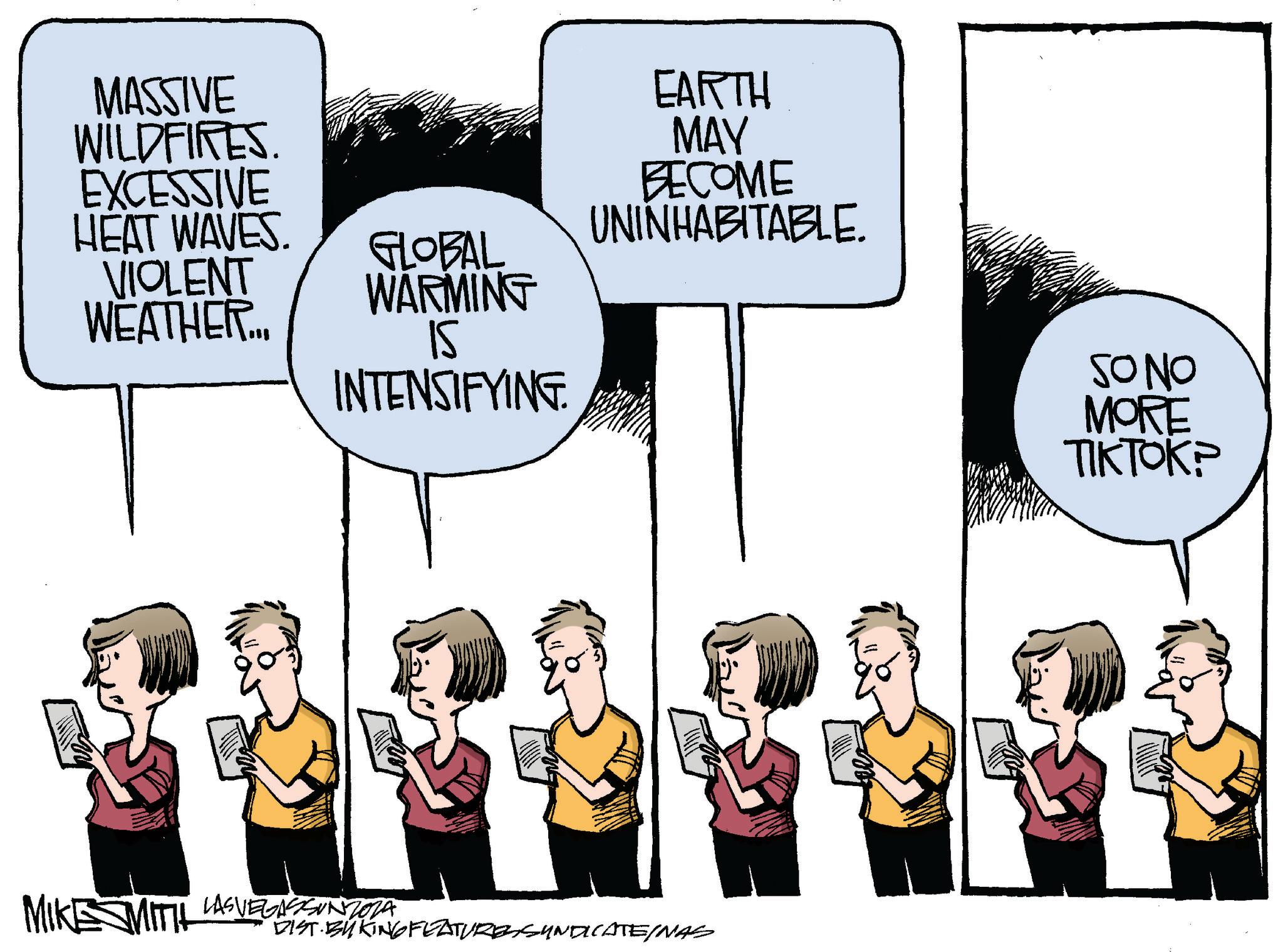 Art OCR: MASSIVE WILDFIRES. EXCESSIVE EARTH MAY HEAT WAVES. VIOLENT WEATHER... BECOME UNINHABITABLE. GLOBAL WARMING 15 INTENSIFYING. MIKE MITH LAS VEGASSUNTORA DIST. BUKING FEATURES SYNDICATE/NAS SONO MORE TIKTOK? MASSIVE WILDFIRES . EXCESSIVE EARTH MAY HEAT WAVES . VIOLENT WEATHER ... BECOME UNINHABITABLE . GLOBAL WARMING 15 INTENSIFYING . MIKE MITH LAS VEGASSUNTORA DIST . BUKING FEATURES SYNDICATE / NAS SONO MORE TIKTOK ?