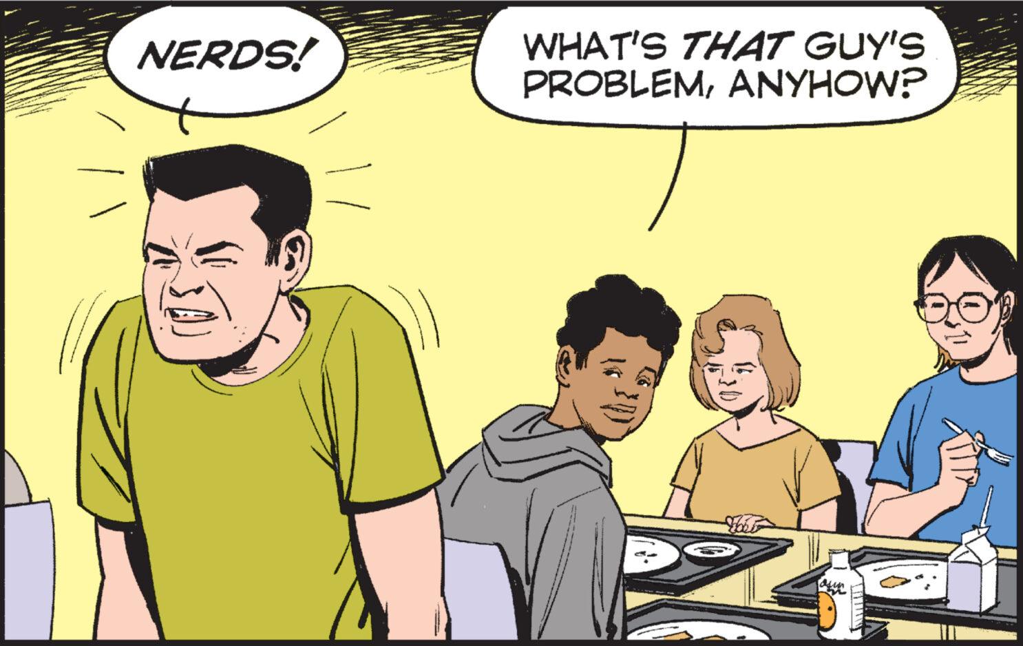 Social group OCR: PROBLEMANYHOW? NERDS! WHAT'S THAT GUY'S 1830ANYHOW ? NERDS ! WHAT'S THAT GUY'S 1830