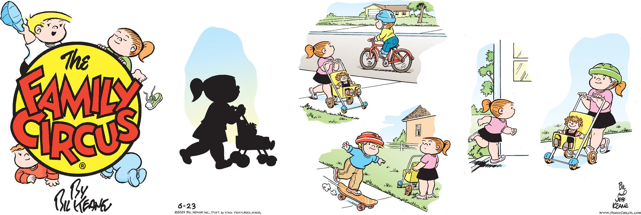 Fictional character OCR: The FAMILY By BIL KEANE 6-23 02024 BIL KEANE INC.DIST. by KING FEATURES SAND www. ?? wine why w 14. Ma and JEFF KEANE WWW.FAMILYCIRCUS.COM The FAMILY By BIL KEANE 6-23 02024 BIL KEANE INC .DIST . by KING FEATURES SAND www . ?? wine why w 14 . Ma and JEFF KEANE WWW.FAMILYCIRCUS.COM