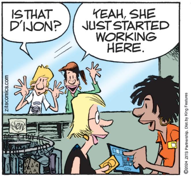 Gesture OCR: zitscomics.com New IS THAT D'IJON? YEAHSHE JUST STARTED WORKING HERE. ©2024 ZITS Partnership. Dist. by King Features zitscomics.com New IS THAT D'IJON ? YEAHSHE JUST STARTED WORKING HERE . © 2024 ZITS Partnership . Dist . by King Features