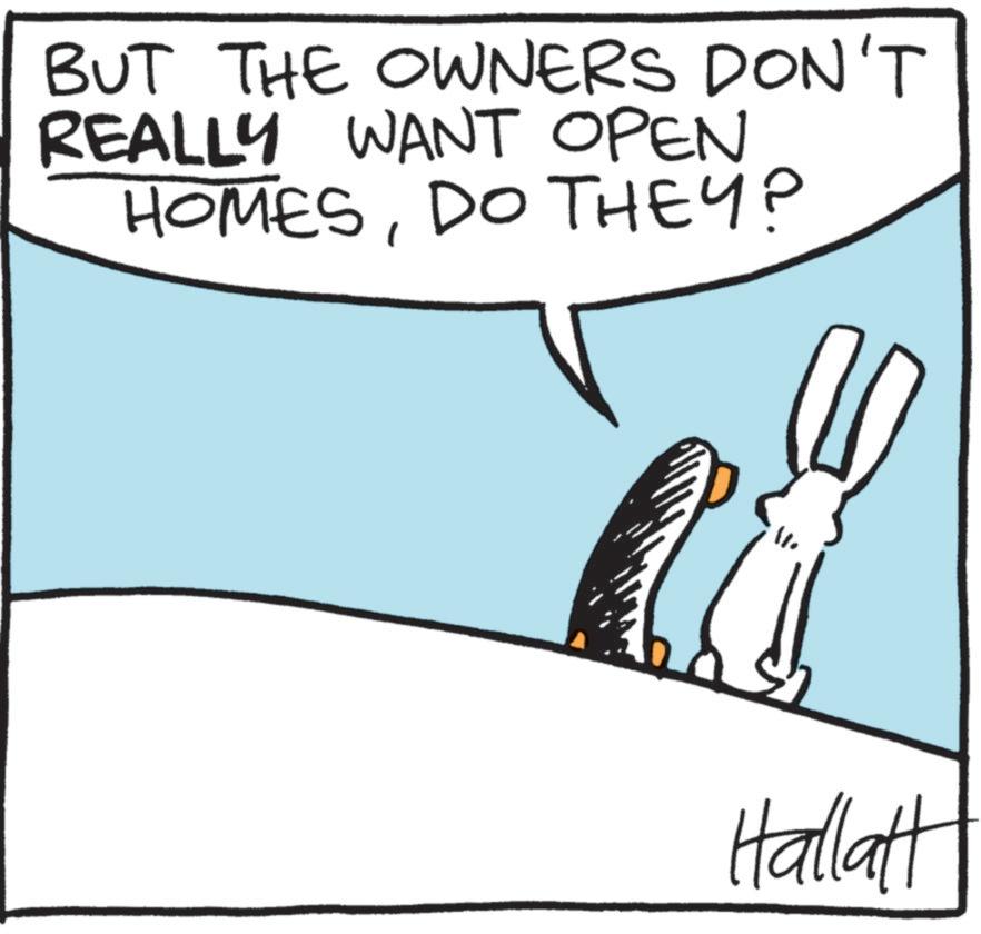 Parallel OCR: BUT THE OWNERS DON'T REALLY WANT OPEN HOMESDO THEY? Hallatt BUT THE OWNERS DON'T REALLY WANT OPEN HOMESDO THEY ? Hallatt