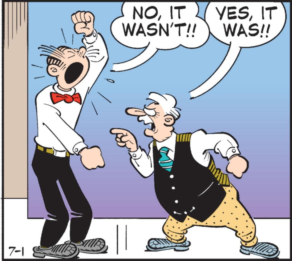 Humour OCR: 7-1 NOIT WASN'T!! YESIT WAS!! 7-1 NOIT WASN'T !! YESIT WAS !!