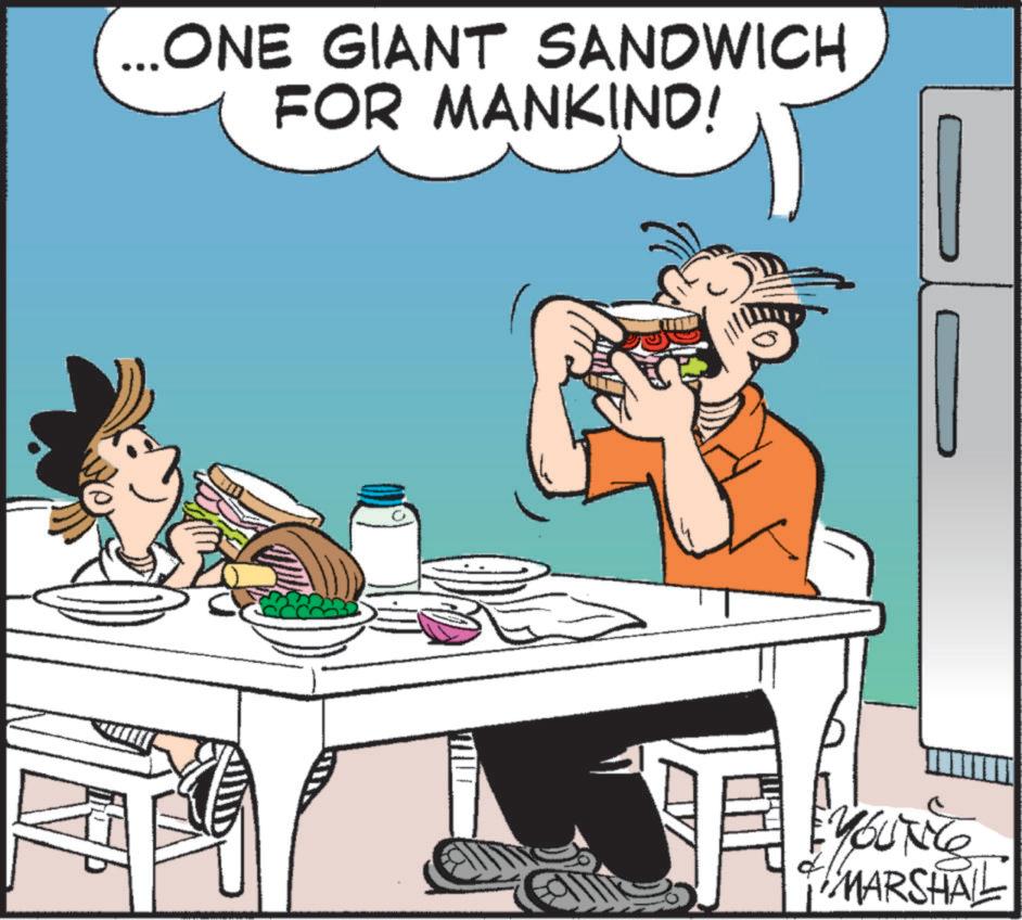 Art OCR: ONE GIANT SANDWICH FOR MANKIND! MARSHALL ONE GIANT SANDWICH FOR MANKIND ! MARSHALL