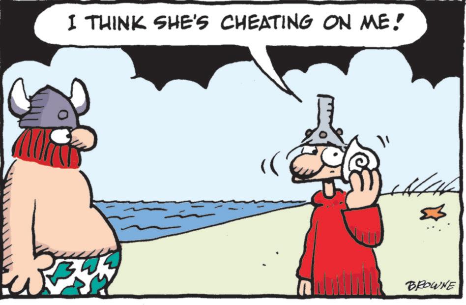 Sharing OCR: I THINK SHE'S CHEATING ON ME! " BROWNE I THINK SHE'S CHEATING ON ME ! " BROWNE
