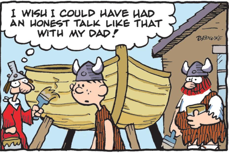 Fictional character OCR: I WISH I COULD HAVE HAD AN HONEST TALK LIKE THAT WITH MY DAD! BROWNE ? I WISH I COULD HAVE HAD AN HONEST TALK LIKE THAT WITH MY DAD ! BROWNE ?