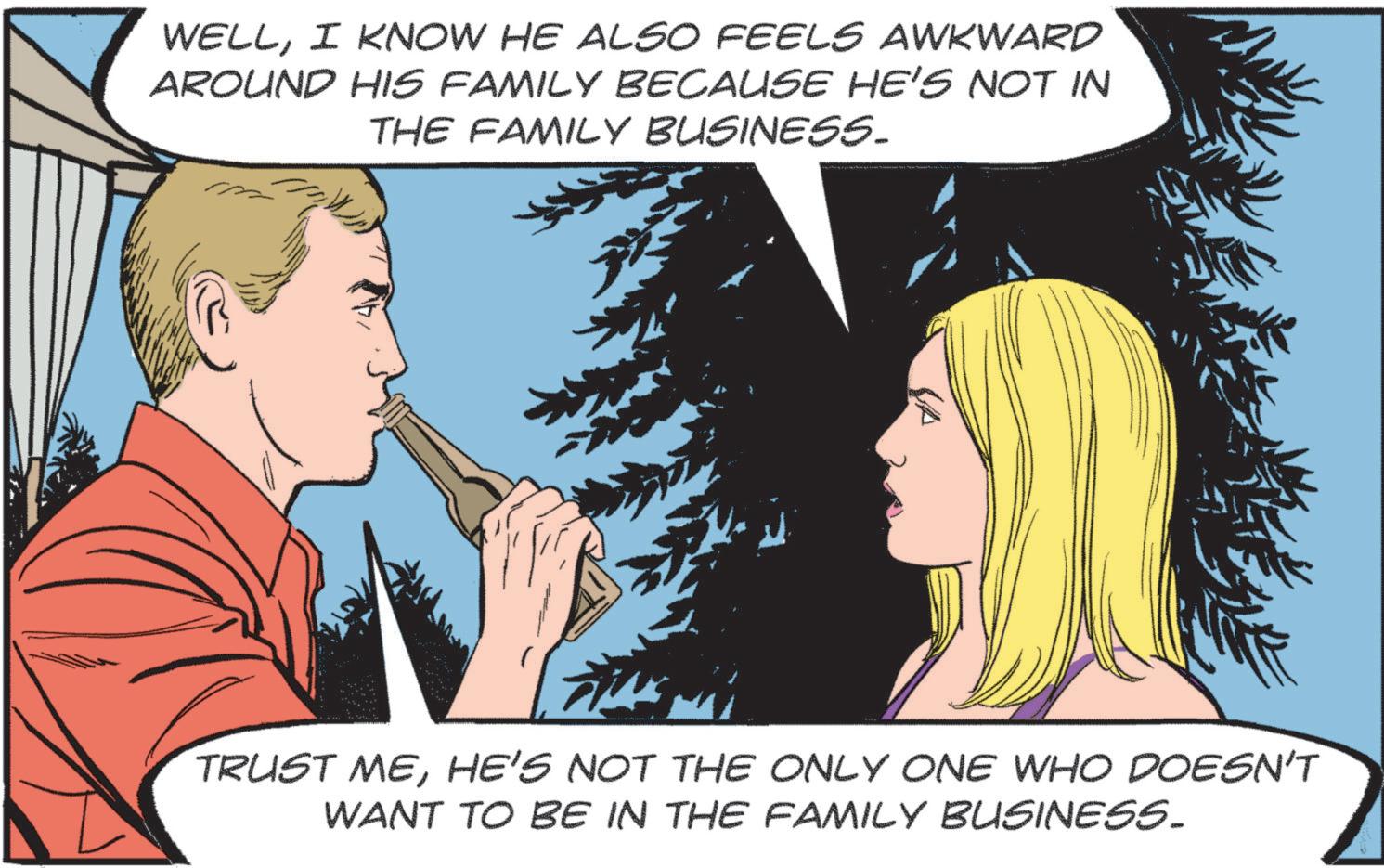 Line OCR: WELLI KNOW HE ALSO FEELS AWKWARD AROUND HIS FAMILY BECAUSE HE'S NOT IN THE FAMILY BUSINESS. TRUST MEHE'S NOT THE ONLY ONE WHO DOESN'T WANT TO BE IN THE FAMILY BUSINESS. WELLI KNOW HE ALSO FEELS AWKWARD AROUND HIS FAMILY BECAUSE HE'S NOT IN THE FAMILY BUSINESS . TRUST MEHE'S NOT THE ONLY ONE WHO DOESN'T WANT TO BE IN THE FAMILY BUSINESS .