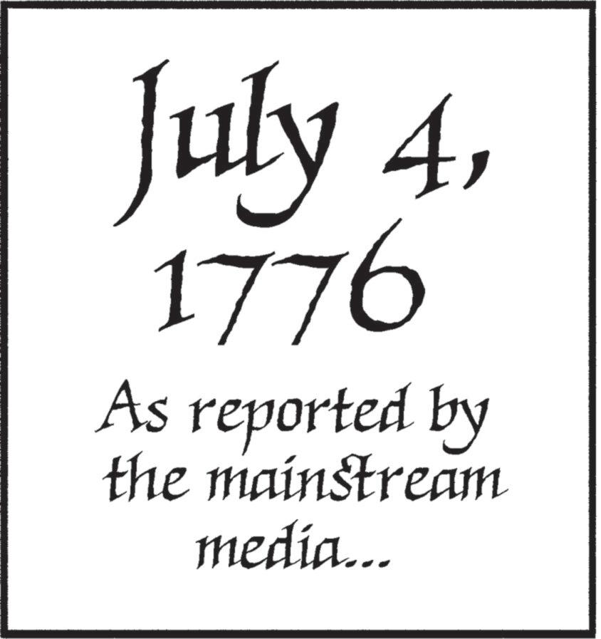 Brand OCR: July 41776 As reported by the mainstream media... July 41776 As reported by the mainstream media ...