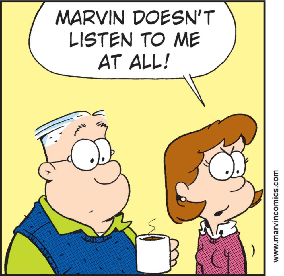 Line OCR: MARVIN DOESN'T LISTEN TO ME AT ALL! www.marvincomics.com MARVIN DOESN'T LISTEN TO ME AT ALL ! www.marvincomics.com