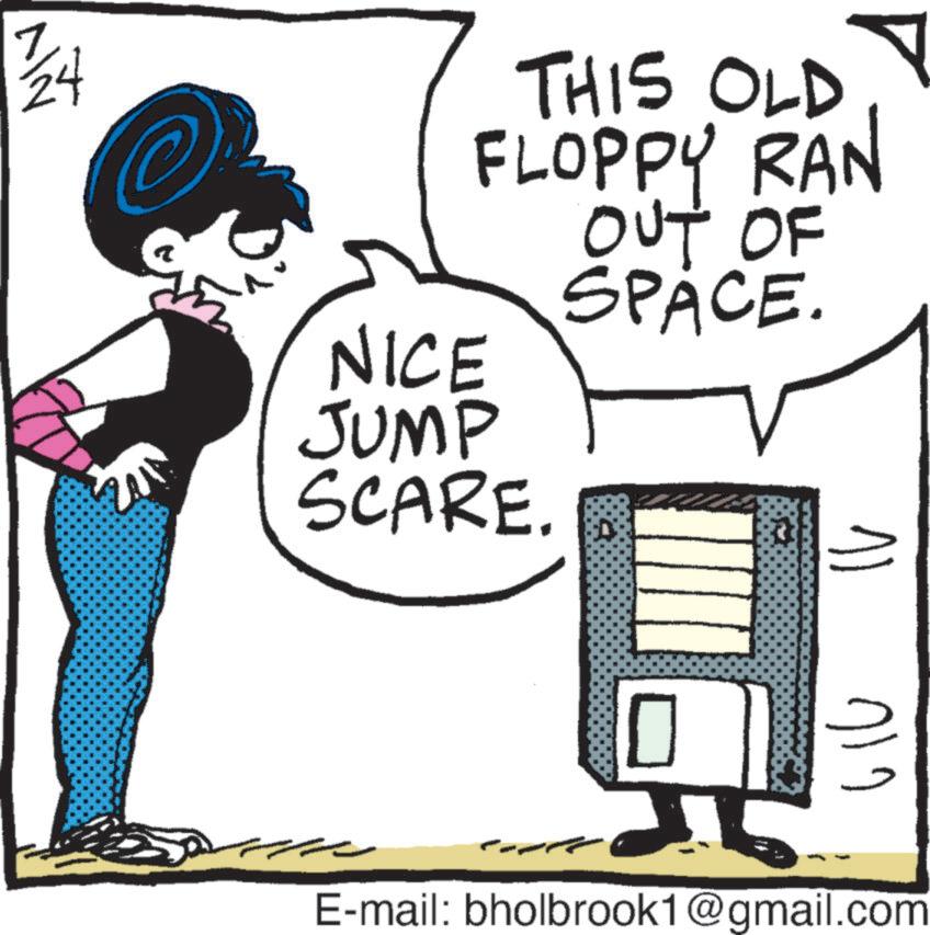 Sharing OCR: Z 24 THIS OLD FLOPPY RAN OUT OF SPACE. NICE JUMP SCARE. E-mail: bholbrook1@gmail.com Z 24 THIS OLD FLOPPY RAN OUT OF SPACE . NICE JUMP SCARE . E - mail : bholbrook1@gmail.com