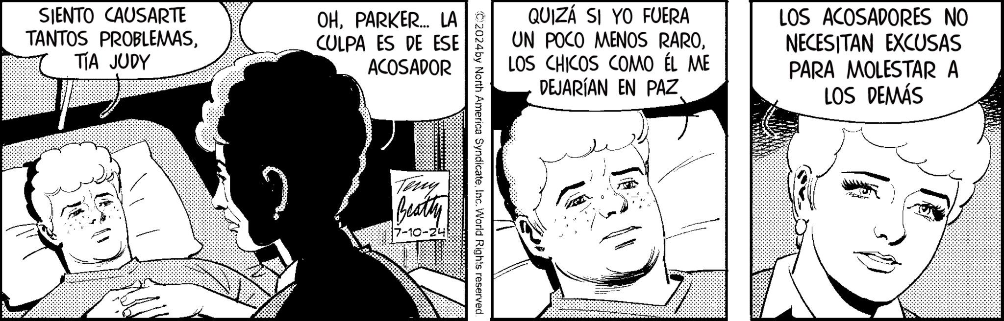 Gesture OCR: SIENTO CAUSARTE TANTOS PROBLEMASTIA JUDY OHPARKER... LA CULPA ES DE ESE ACOSADOR QUIZÁ SI YO FUERA UN POCO MENOS RAROLOS CHICOS COMO ÉL ME DEJARÍAN EN PAZ LOS ACOSADORES NO NECESITAN EXCUSAS PARA MOLESTAR A LOS DEMÁS ©2024by North America SyndicateInc. World Rights reserved. Teny Beatty 7-10-24 SIENTO CAUSARTE TANTOS PROBLEMASTIA JUDY OHPARKER ... LA CULPA ES DE ESE ACOSADOR QUIZÁ SI YO FUERA UN POCO MENOS RAROLOS CHICOS COMO ÉL ME DEJARÍAN EN PAZ LOS ACOSADORES NO NECESITAN EXCUSAS PARA MOLESTAR A LOS DEMÁS © 2024by North America SyndicateInc. World Rights reserved . Teny Beatty 7-10-24