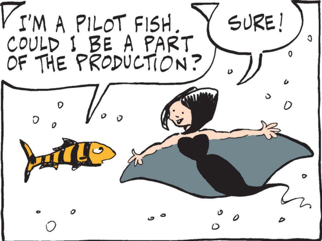 Happy OCR: I'M A PILOT FISH. COULD I BE A PART OF THE PRODUCTION? :V. ? 0 SURE! D 0 ? I'M A PILOT FISH . COULD I BE A PART OF THE PRODUCTION ? : V . ? 0 SURE ! D 0 ?