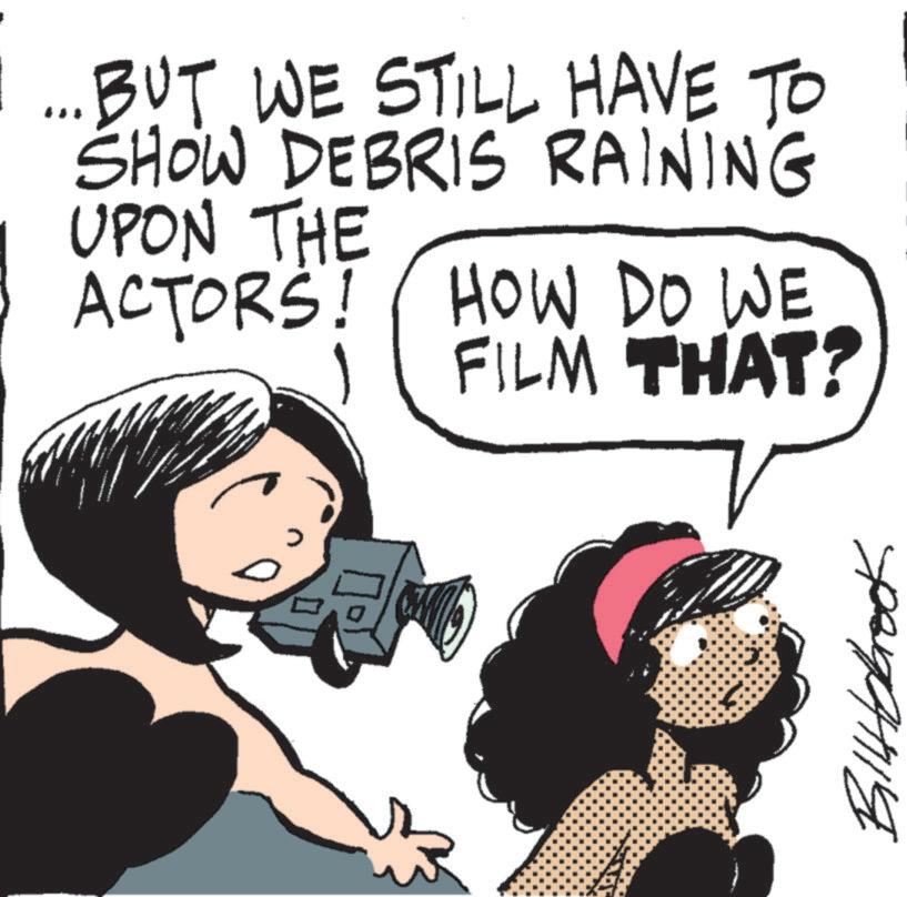 Sharing OCR: ... BUT WE STILL HAVE TO SHOW DEBRIS RAINING UPON THE ACTORS! HOW DO WE FILM THAT? ... BUT WE STILL HAVE TO SHOW DEBRIS RAINING UPON THE ACTORS ! HOW DO WE FILM THAT ?