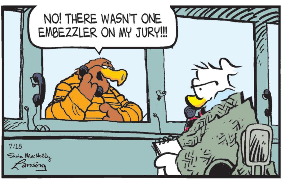 Sharing OCR: NO! THERE WASN'T ONE EMBEZZLER ON MY JURY!!! 7/18 Susie MacNelly Ransing ADA NO ! THERE WASN'T ONE EMBEZZLER ON MY JURY !!! 7/18 Susie MacNelly Ransing ADA