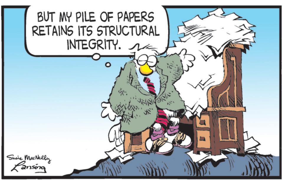 Adaptation OCR: BUT MY PILE OF PAPERS RETAINS ITS STRUCTURAL INTEGRITY. M Susie MacNelly Lansing ? ????? BUT MY PILE OF PAPERS RETAINS ITS STRUCTURAL INTEGRITY . M Susie MacNelly Lansing ? ?????