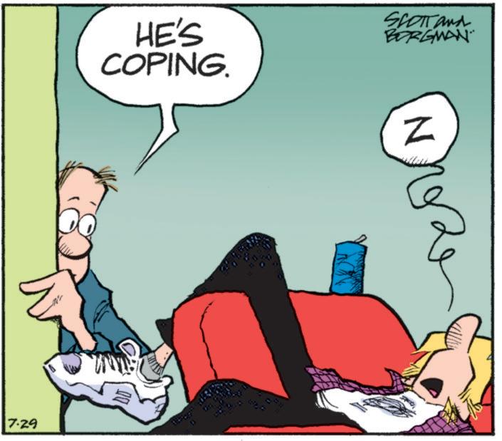 Conversation OCR: 7·29 HE'S COPING. SCOTT and BORGMAN N 20 7 · 29 HE'S COPING . SCOTT and BORGMAN N 20