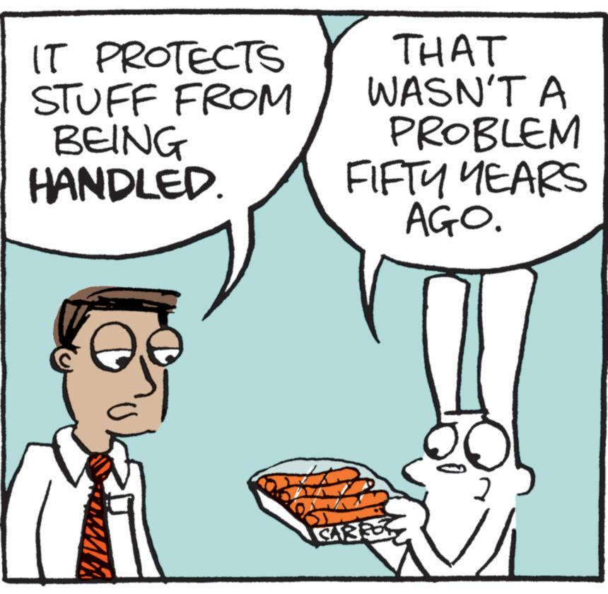 Gesture OCR: IT PROTECTS STUFF FROM BEING HANDLED. THAT WASN'T A PROBLEM FIFTY YEARS AGO. CARPO IT PROTECTS STUFF FROM BEING HANDLED . THAT WASN'T A PROBLEM FIFTY YEARS AGO . CARPO