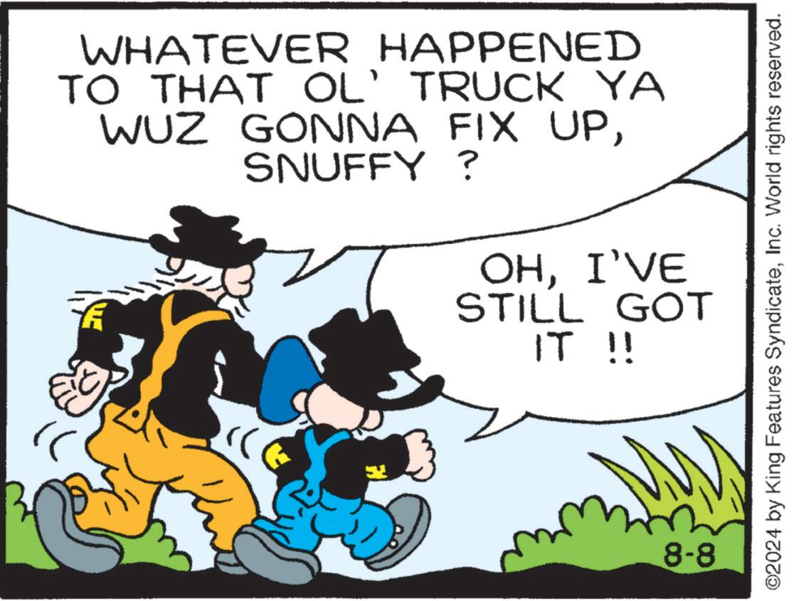 Slope OCR: WHATEVER HAPPENED TO THAT OL' TRUCK YA WUZ GONNA FIX UPSNUFFY? OHI'VE STILL GOT IT !! ??? 8-8 ©2024 by King Features SyndicateInc. World rights reserved. WHATEVER HAPPENED TO THAT OL ' TRUCK YA WUZ GONNA FIX UPSNUFFY ? OHI'VE STILL GOT IT !! ??? 8-8 © 2024 by King Features SyndicateInc. World rights reserved .