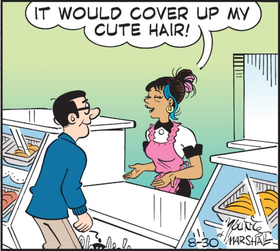 Rectangle OCR: IT WOULD COVER UP MY CUTE HAIR! De lo 8-30 MARSHAL IT WOULD COVER UP MY CUTE HAIR ! De lo 8-30 MARSHAL