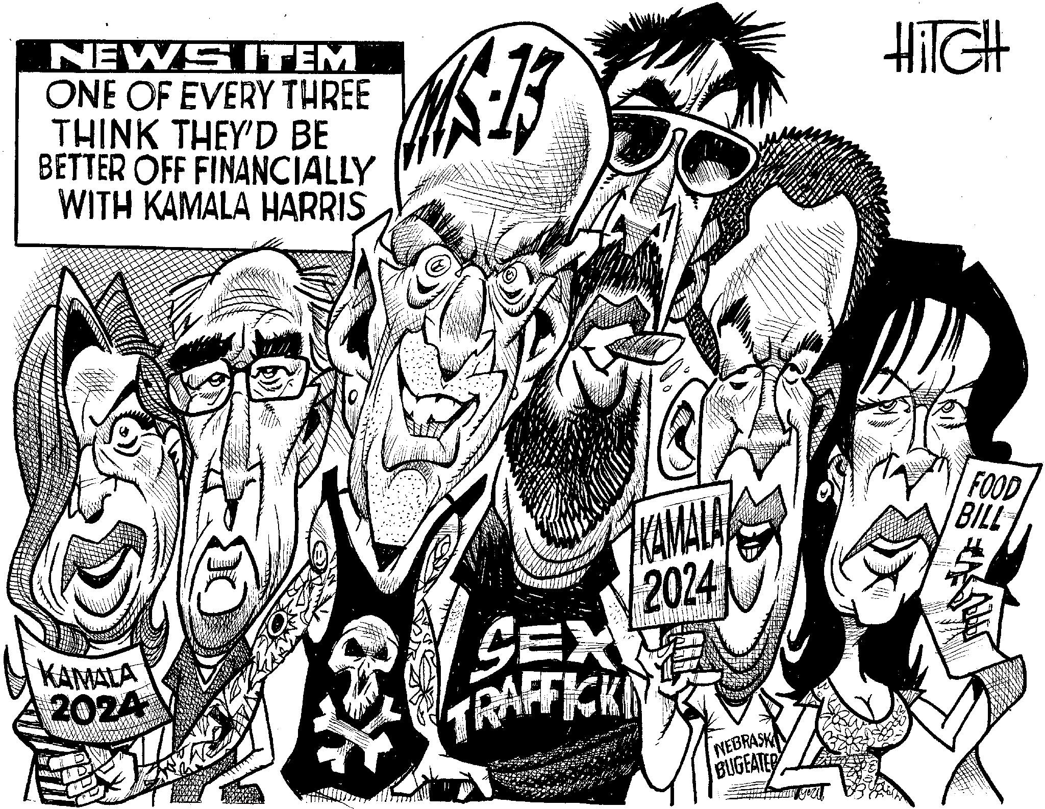 Sharing OCR: NEWS ITEM ONE OF EVERY THREE THINK THEY'D BE BETTER OFF FINANCIALLY WITH KAMALA HARRIS MS-13 HiTGH KAMALA 2024 { SEX TRAFFICKIN KAMALA 2024 NEBRASK BUGEATER FOOD BILL NEWS ITEM ONE OF EVERY THREE THINK THEY'D BE BETTER OFF FINANCIALLY WITH KAMALA HARRIS MS - 13 HiTGH KAMALA 2024 { SEX TRAFFICKIN KAMALA 2024 NEBRASK BUGEATER FOOD BILL