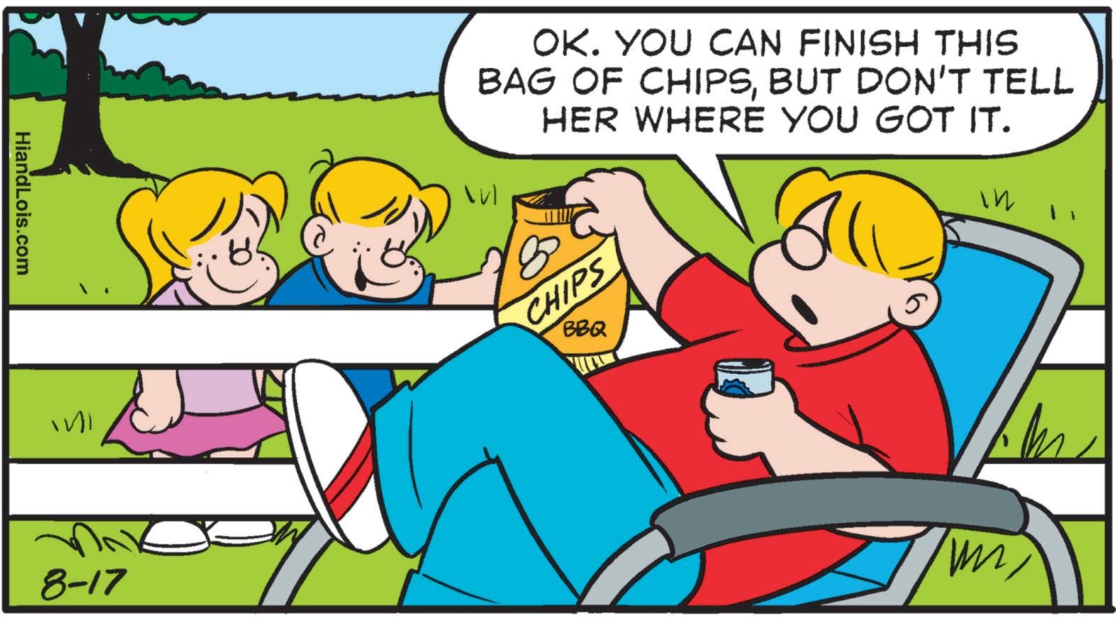 Mode of transport OCR: HiandLois.com !!! 8-17 OK. YOU CAN FINISH THIS BAG OF CHIPSBUT DON'T TELL HER WHERE YOU GOT IT. W in CHIPS BBQ HiandLois.com !!! 8-17 OK . YOU CAN FINISH THIS BAG OF CHIPSBUT DON'T TELL HER WHERE YOU GOT IT . W in CHIPS BBQ