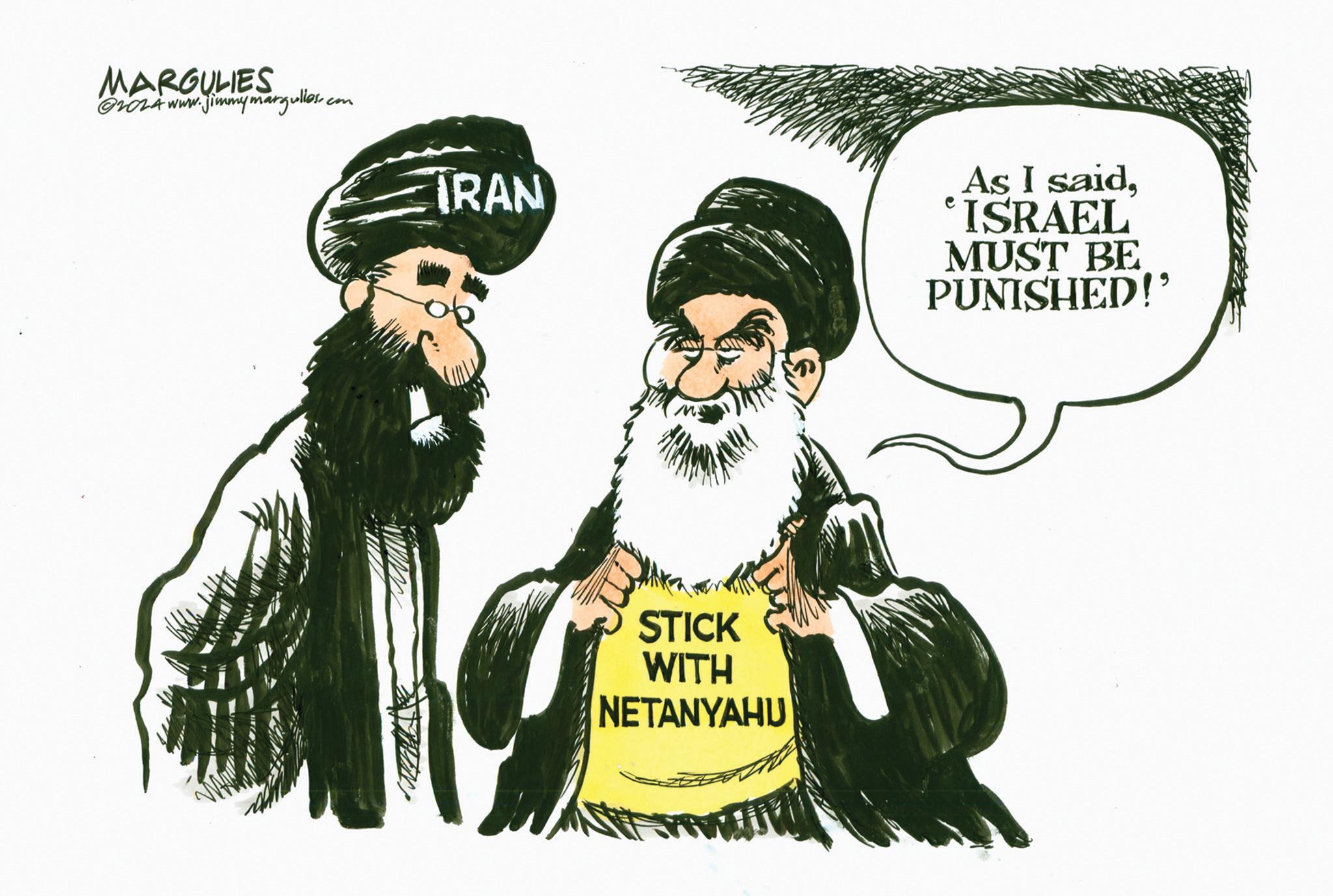 Fictional character OCR: MARGULIES w.jimmymargulies.. 2014 www. com TRAN STICK WITH NETANYAHU As I said"ISRAEL MUST BE PUNISHED!' MARGULIES w.jimmymargulies .. 2014 www . com TRAN STICK WITH NETANYAHU As I said" ISRAEL MUST BE PUNISHED ! '