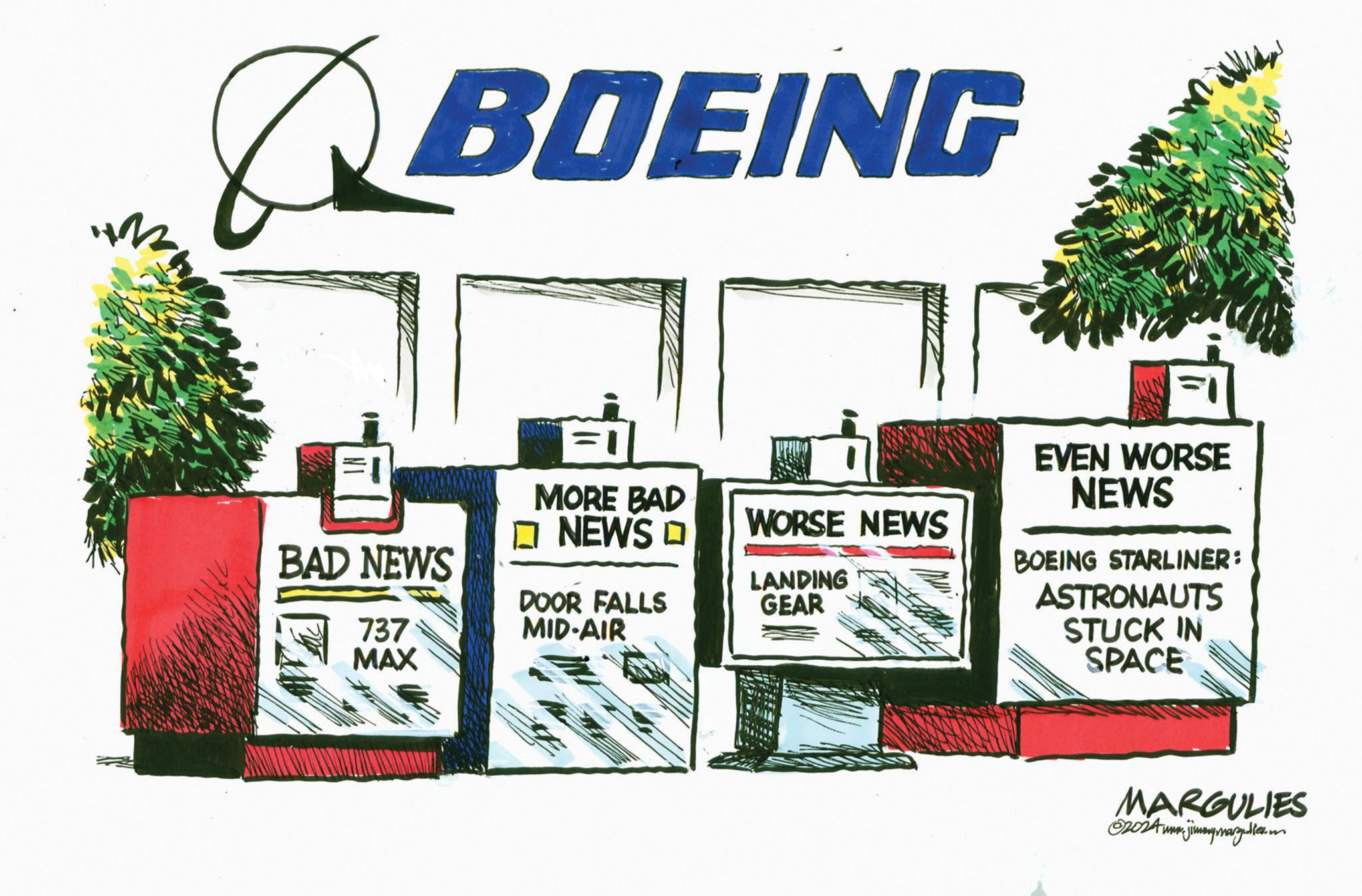 Houseplant OCR: BOEING BAD NEWS 737 MAX MORE BAD ? NEWS ? DOOR FALLS MID-AIR WORSE NEWS LANDING GEAR EVEN WORSE NEWS BOEING STARLINER: ASTRONAUTS STUCK IN SPACE MARGULIES 2024jam. BOEING BAD NEWS 737 MAX MORE BAD ? NEWS ? DOOR FALLS MID - AIR WORSE NEWS LANDING GEAR EVEN WORSE NEWS BOEING STARLINER : ASTRONAUTS STUCK IN SPACE MARGULIES 2024jam .