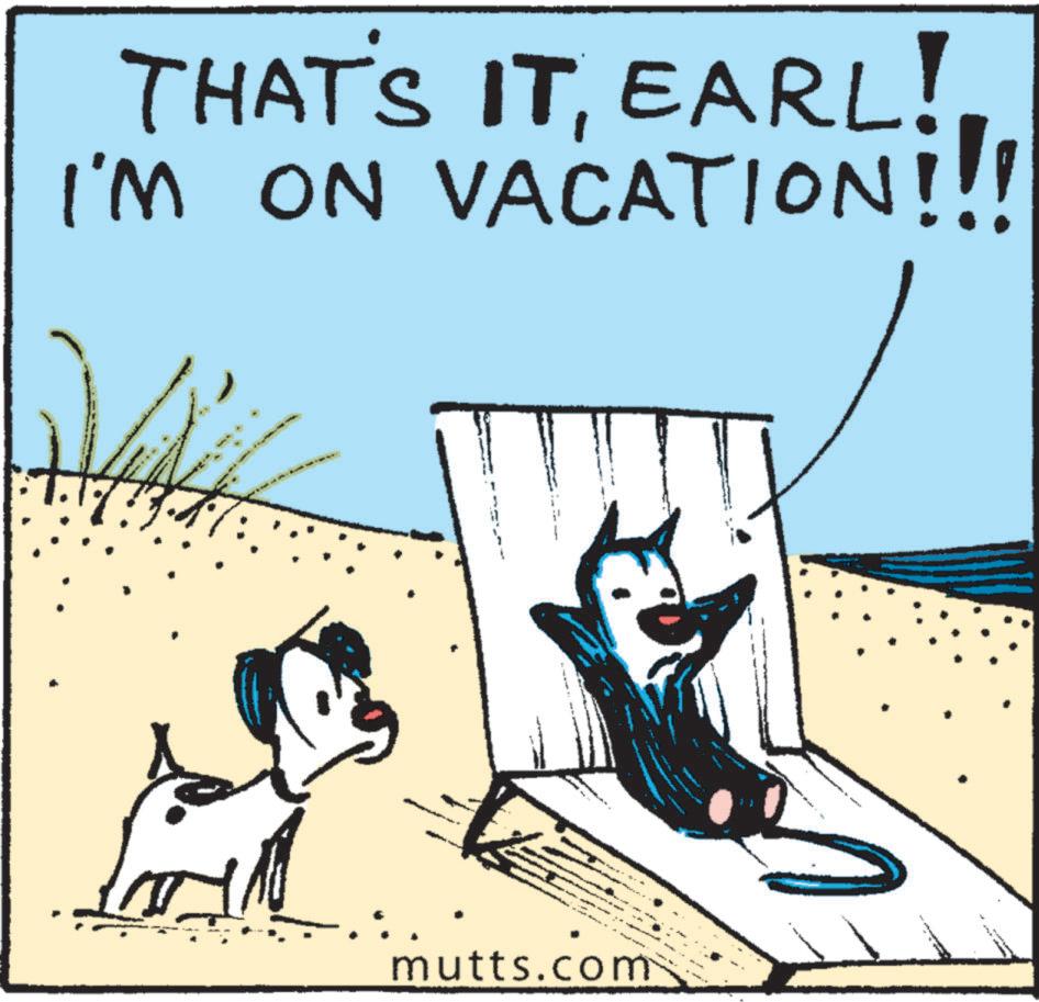 Fiction OCR: THAT'S ITI'M ON VACATION!!! mutts.com www THAT'S ITEARL !I'M ON VACATION !!! mutts.com www