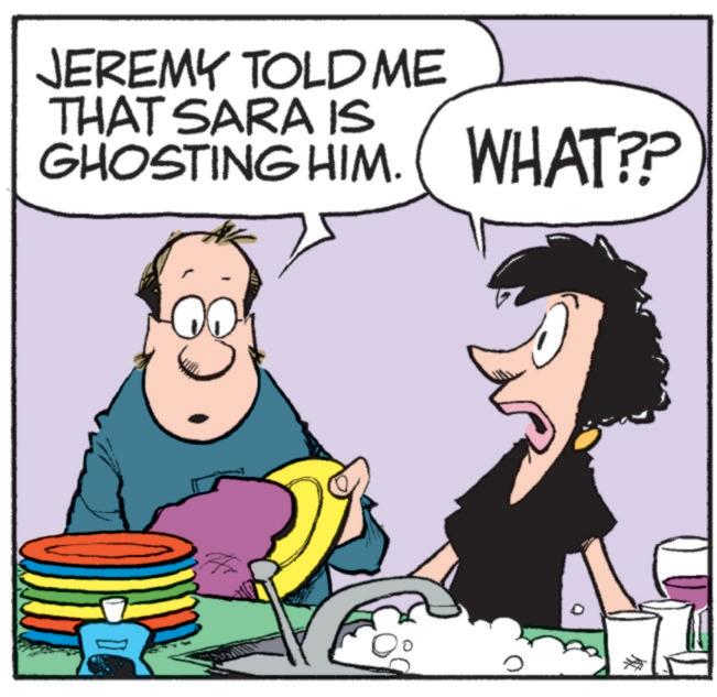 Art OCR: JEREMY TOLD ME THAT SARA IS GHOSTING HIM. WHAT?? ? JEREMY TOLD ME THAT SARA IS GHOSTING HIM . WHAT ?? ?