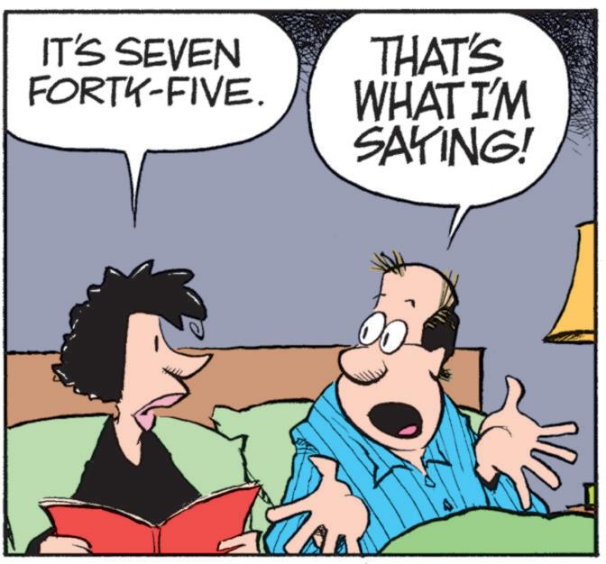 Interaction OCR: IT'S SEVEN FORTY-FIVE. THAT'S WHAT I'M SAYING! IT'S SEVEN FORTY - FIVE . THAT'S WHAT I'M SAYING !