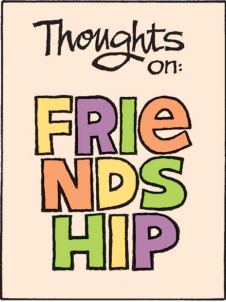Graphic design OCR: Thoughts on: FRIE NDS HIP Thoughts on : FRIE NDS HIP