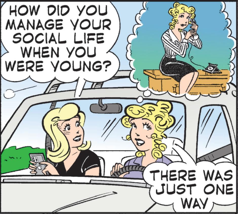 Conversation OCR: HOW DID YOU MANAGE YOUR SOCIAL LIFE WHEN YOU WERE YOUNG? THERE WAS JUST ONE WAY HOW DID YOU MANAGE YOUR SOCIAL LIFE WHEN YOU WERE YOUNG ? THERE WAS JUST ONE WAY