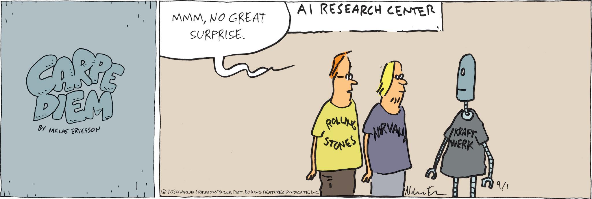 Slope OCR: ??? UN DIEM BY NIKLAS ERIKSSON MMMNO GREAT SURPRISE. AI RESEARCH CENTER 2024 NIKLAS ERIKSSON/BULLSINC. ROLUNG NIRVAN KRAFT STONES WERK 19/1 Ninth ??? UN DIEM BY NIKLAS ERIKSSON MMMNO GREAT SURPRISE . AI RESEARCH CENTER 2024 NIKLAS ERIKSSON / BULLSDIST . BY KING FEATURES SYNDICATEINC . ROLUNG NIRVAN KRAFT STONES WERK 19/1 Ninth