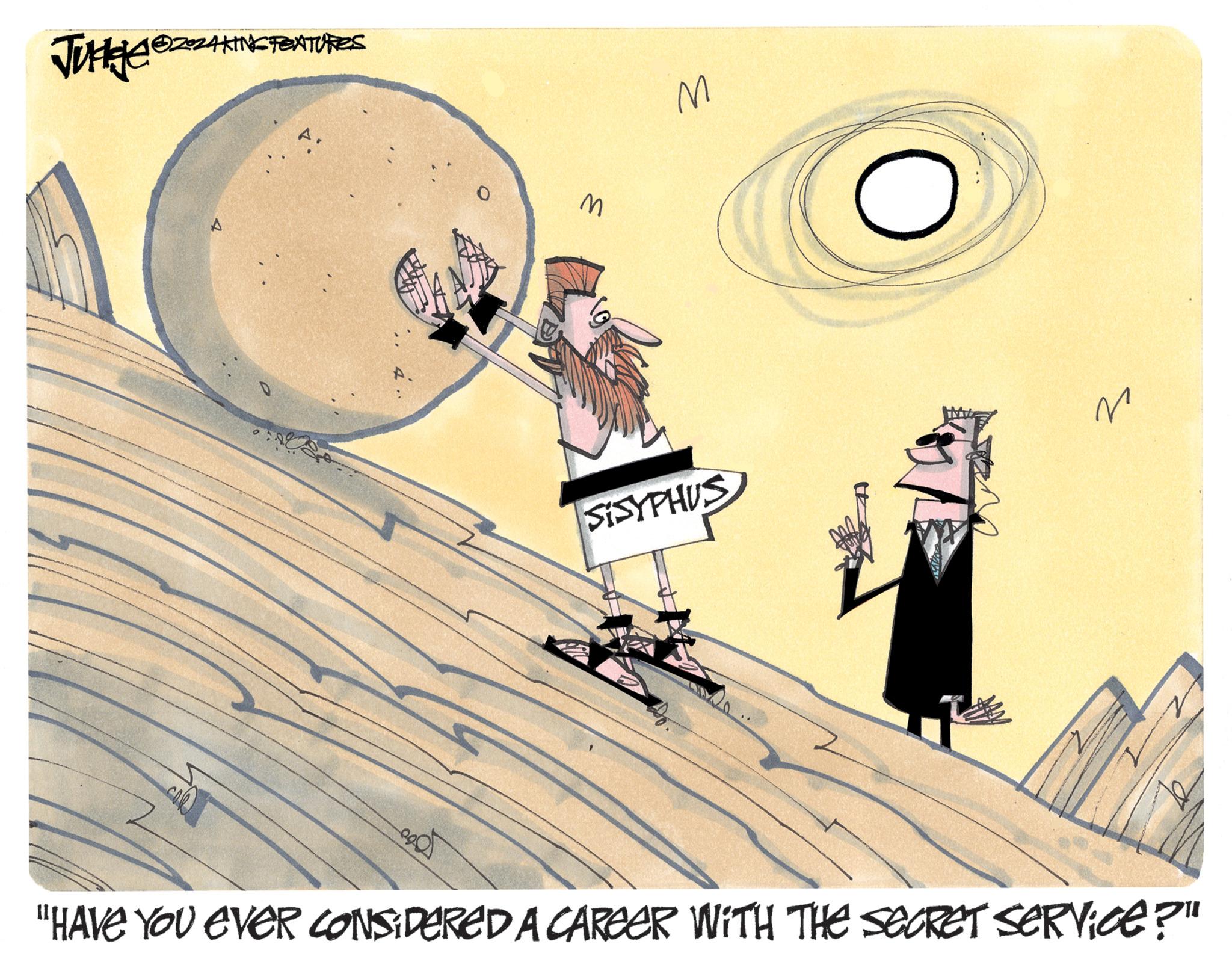 Drawing OCR: 102024KINGTEXTURES ZZAKINGA Julkez A M A. M SISYPHUS ? "HAVE YOU EVER CONSIDERED A CAREER WITH THE SECRET SERVICE?" 102024KINGTEXTURES ZZAKINGA Julkez A M A. M SISYPHUS ? " HAVE YOU EVER CONSIDERED A CAREER WITH THE SECRET SERVICE ? "