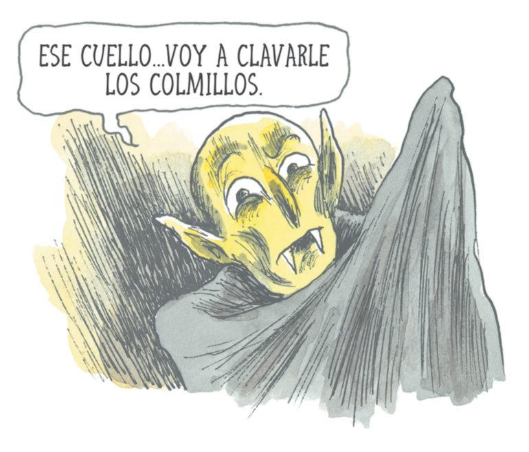 Happy OCR: ESE CUELLO....VOY A CLAVARLE LOS COLMILLOS. ESE CUELLO .... VOY A CLAVARLE LOS COLMILLOS .
