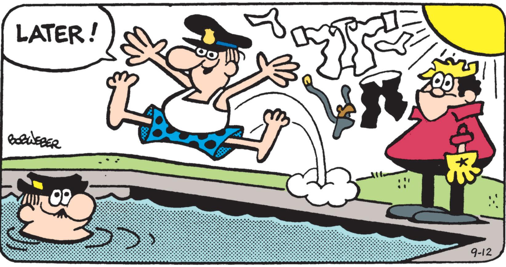 Illustration OCR: LATER! BOBWEBER 9-12 LATER ! BOBWEBER 9-12