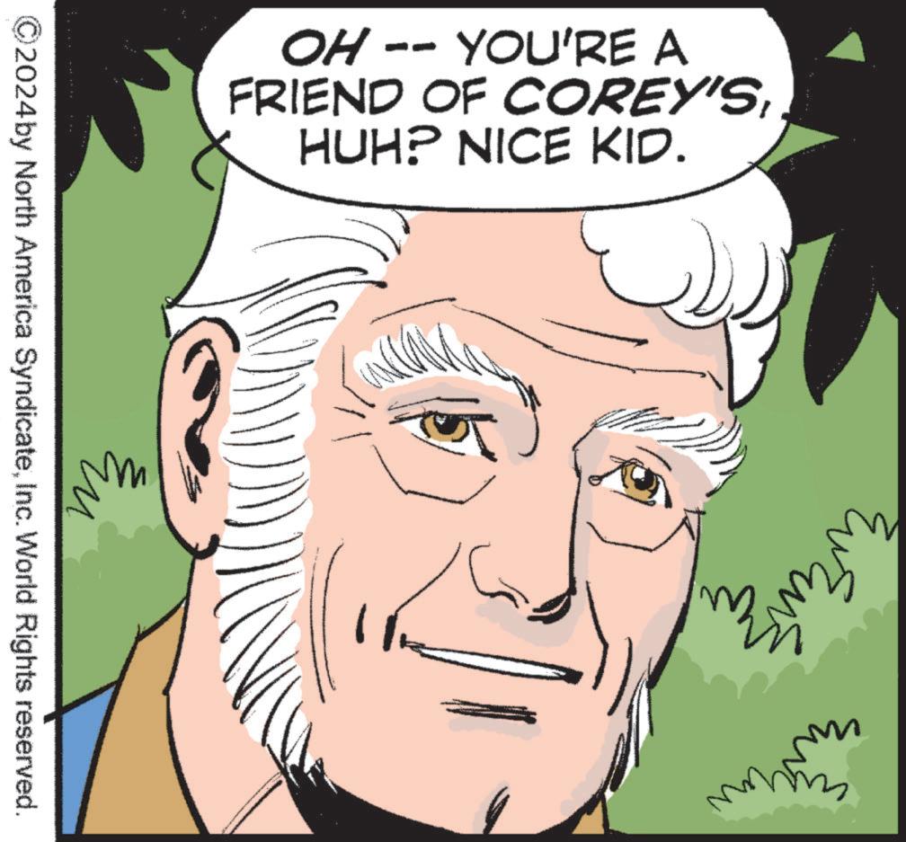 Facial expression OCR: OH -- YOU'RE A FRIEND OF COREY'SHUH? NICE KID. u ©2024 by North America SyndicateInc. World Rights reserved. mmin OH -- YOU'RE A FRIEND OF COREY'SHUH ? NICE KID . u © 2024 by North America SyndicateInc. World Rights reserved . mmin