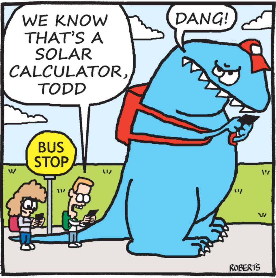 Interaction OCR: WE KNOW THAT'S A SOLAR CALCULATORTODD DANG! W BUS STOP 111 ROBERTS "" 211 WE KNOW THAT'S A SOLAR CALCULATORTODD DANG ! W BUS STOP 111 ROBERTS " " 211