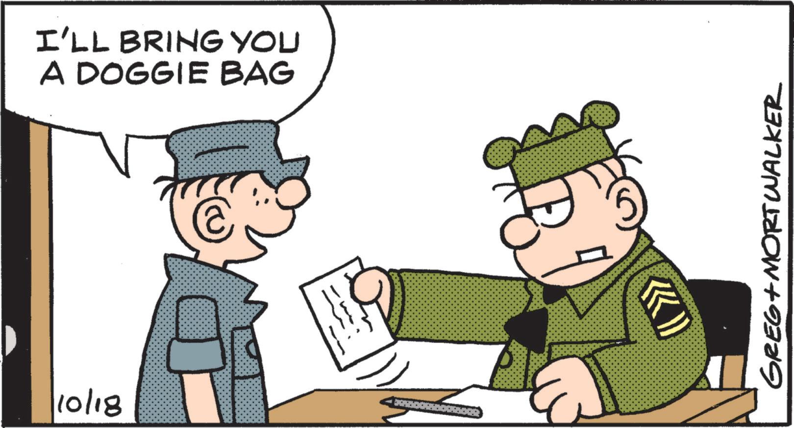 Font OCR: 10/18 I'LL BRING YOU A DOGGIE BAG C GREG MORTWALKER 10/18 I'LL BRING YOU A DOGGIE BAG C GREG MORTWALKER