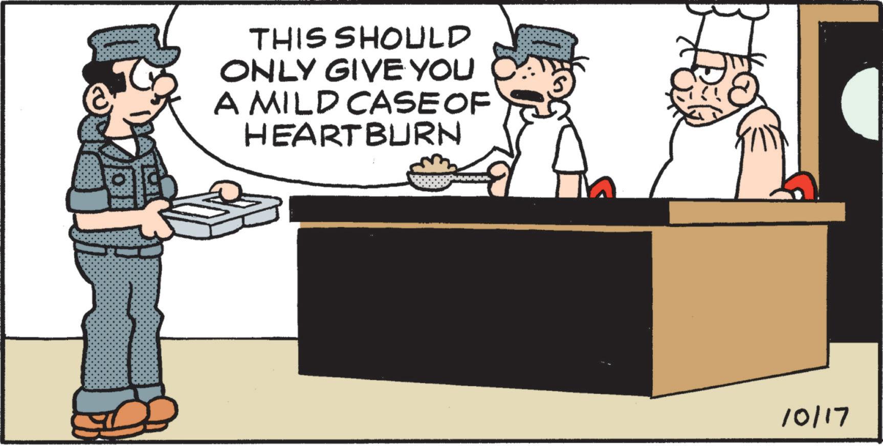Animation OCR: THIS SHOULD ONLY GIVE YOU A MILD CASE OF HEARTBURN 10/17 THIS SHOULD ONLY GIVE YOU A MILD CASE OF HEARTBURN 10/17