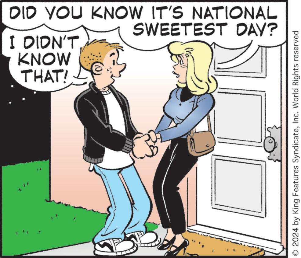 Font OCR: DID YOU KNOW IT'S NATIONAL I DIDN'T KNOW THAT! SWEETEST DAY? O 2024 by King Features SyndicateInc. World Rights reserved DID YOU KNOW IT'S NATIONAL I DIDN'T KNOW THAT ! SWEETEST DAY ? O 2024 by King Features SyndicateInc. World Rights reserved