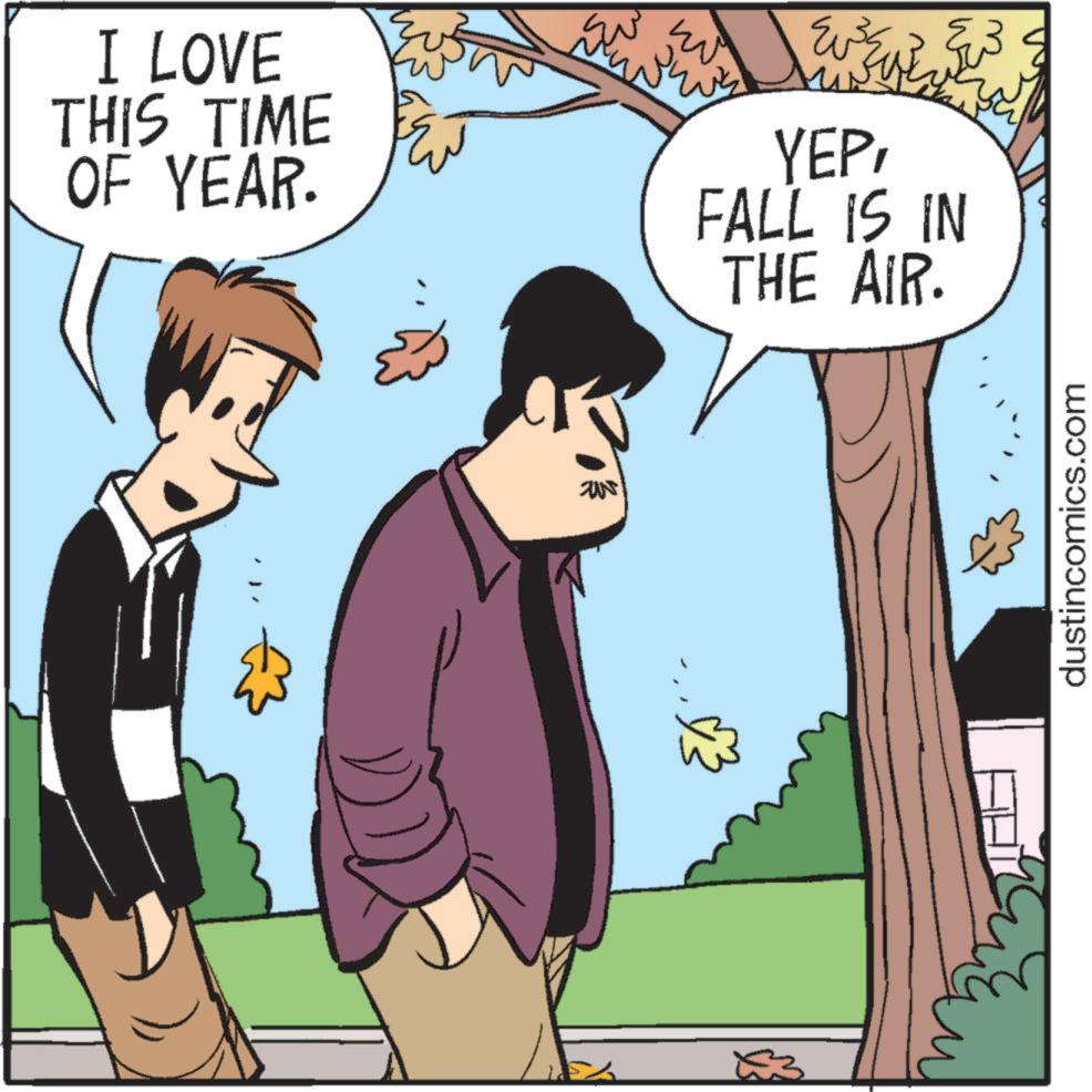 Organism OCR: I LOVE THIS TIME OF YEAR. 23 UN ? YEPFALL IS IN THE AIR. dustincomics.com I LOVE THIS TIME OF YEAR . 23 UN ? YEPFALL IS IN THE AIR . dustincomics.com
