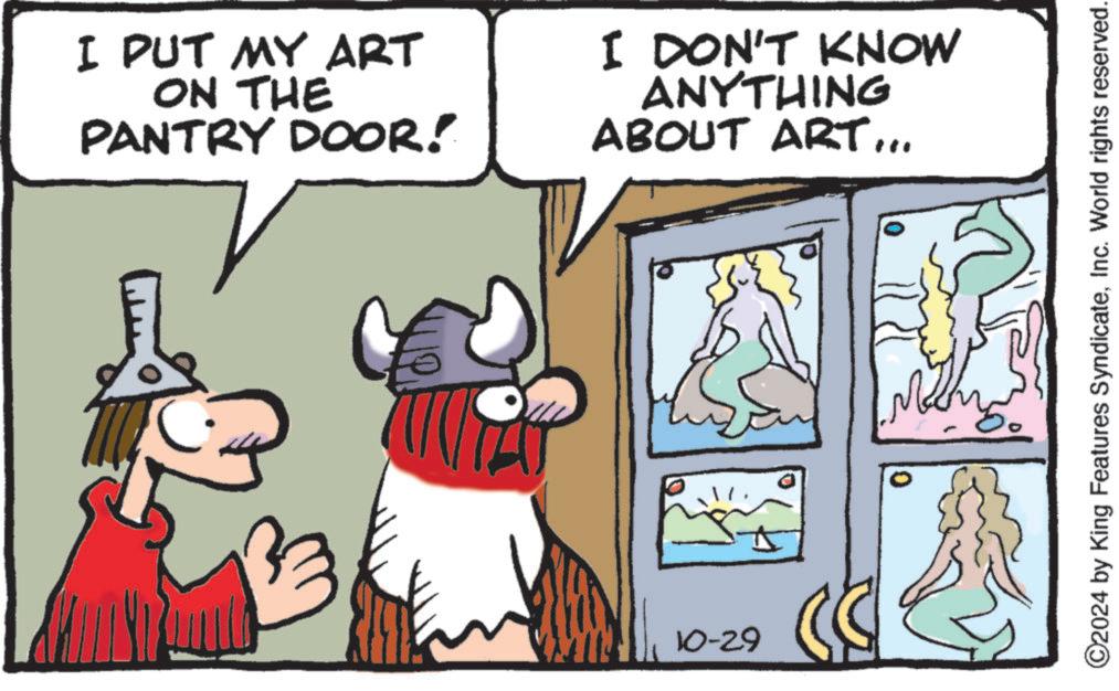 Font OCR: I PUT MY ART ON THE PANTRY DOOR! I DON'T KNOW ANYTHING ABOUT ART... 10-29 ©2024 by King Features SyndicateInc. World rights reserved. I PUT MY ART ON THE PANTRY DOOR ! I DON'T KNOW ANYTHING ABOUT ART ... 10-29 © 2024 by King Features SyndicateInc. World rights reserved .