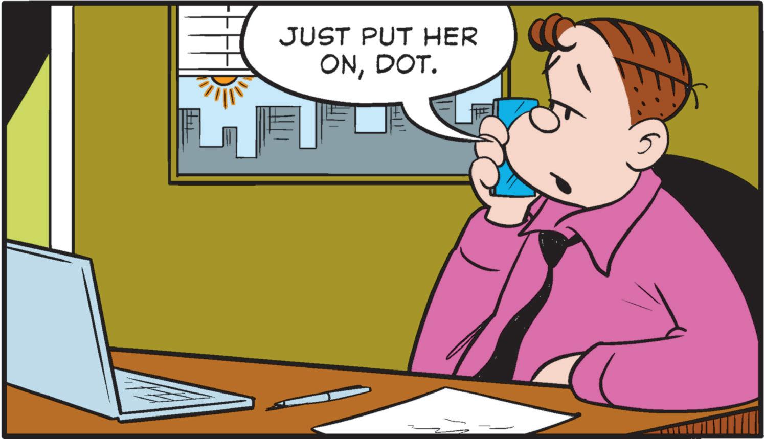 Illustration OCR: JUST PUT HER ONDOT. JUST PUT HER ONDOT .