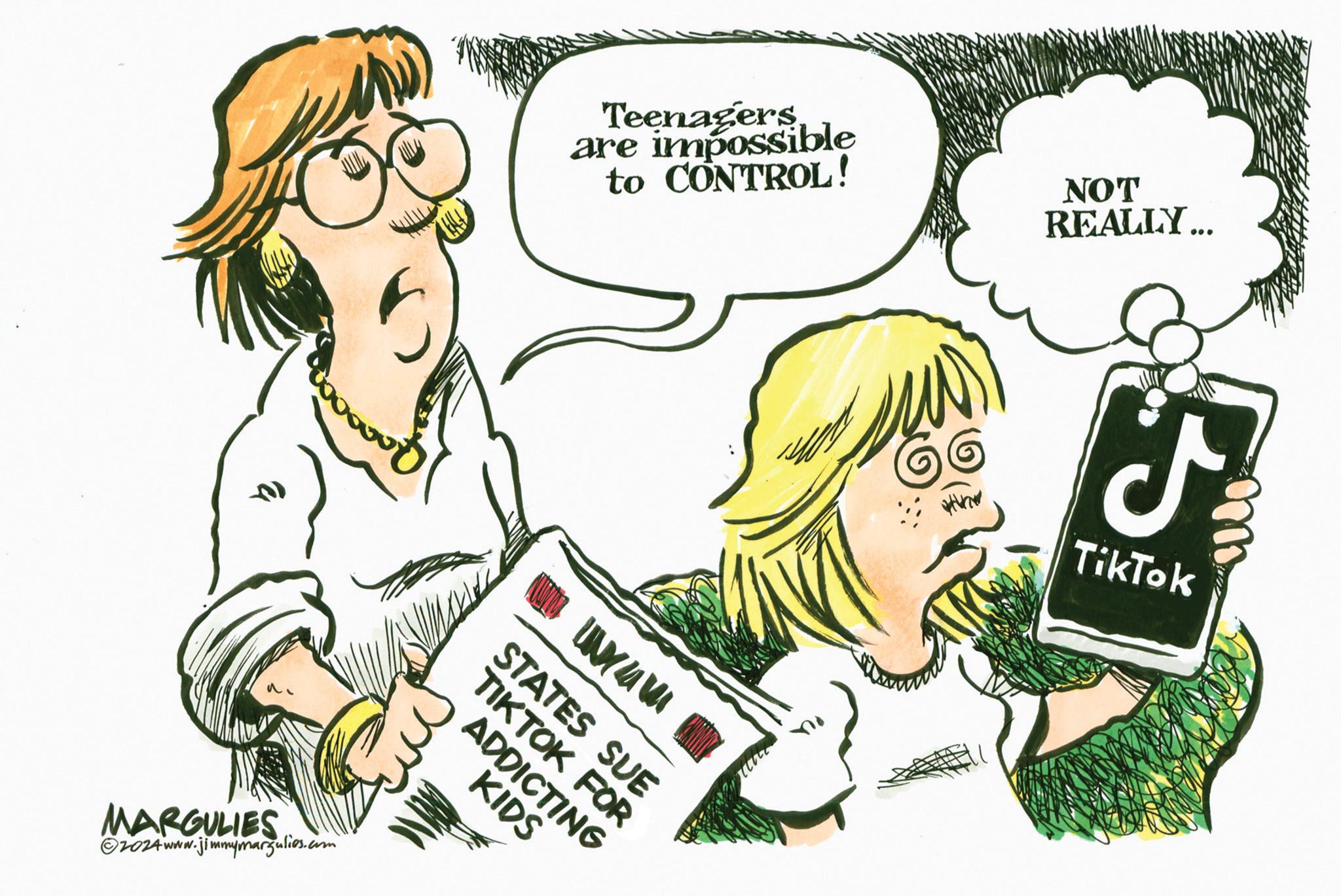 Ear OCR: ? Teenagers are impossible to CONTROL! NOT REALLY... MARGULIES ©2024www.jimmymargulies.com WNYM STATES SUE TIKTOK FOR ADDICTING KIDS J TikTok ? Teenagers are impossible to CONTROL ! NOT REALLY ... MARGULIES © 2024www.jimmymargulies.com WNYM STATES SUE TIKTOK FOR ADDICTING KIDS J TikTok