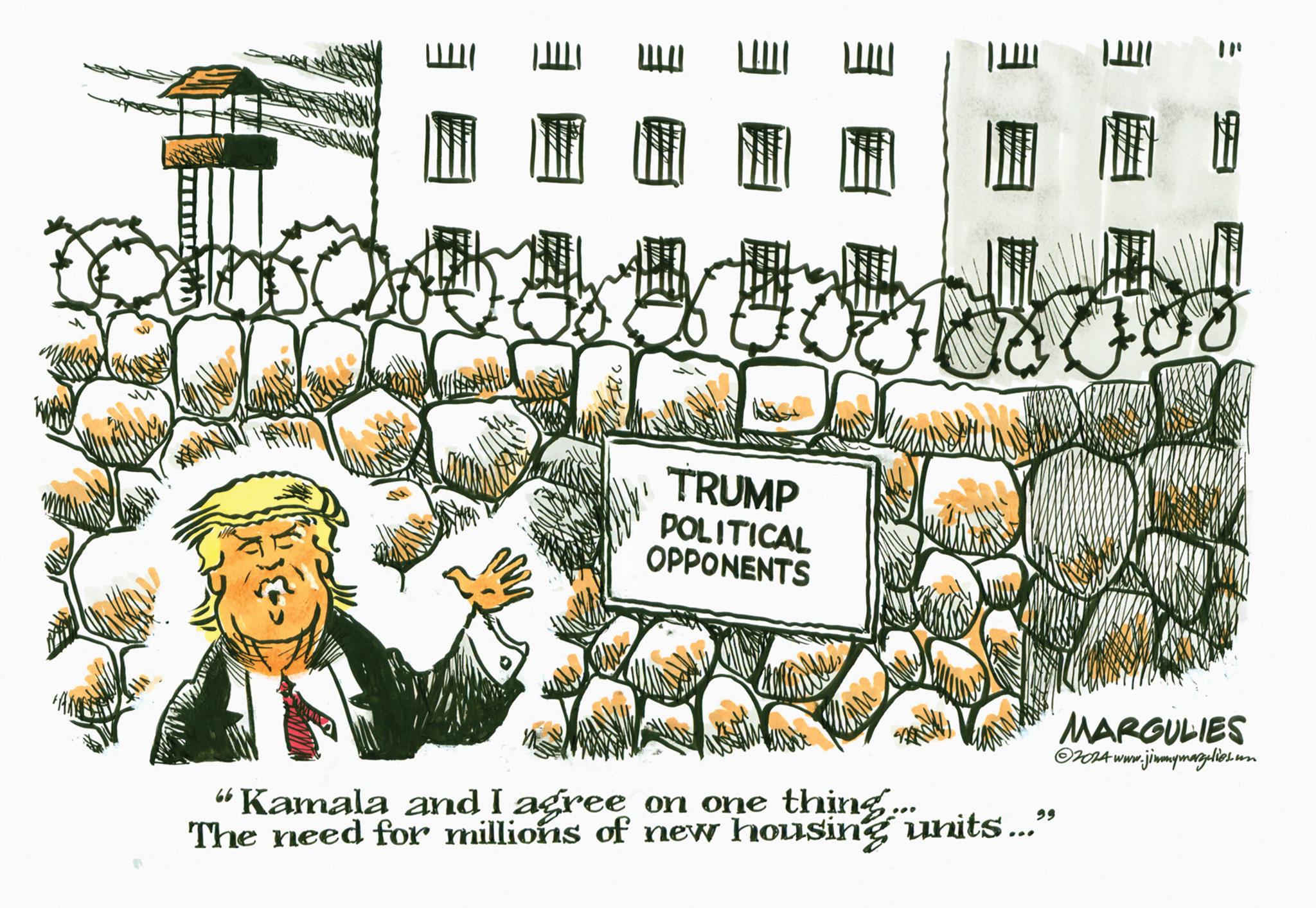 Event OCR: A TRUMP POLITICAL OPPONENTS " "Kamala and I agree on one thing... The need for millions of new housing units..." MARGULIES w.jimmymargulies.cum 2024 www.j A TRUMP POLITICAL OPPONENTS " " Kamala and I agree on one thing ... The need for millions of new housing units ... " MARGULIES w.jimmymargulies.cum 2024 www.j