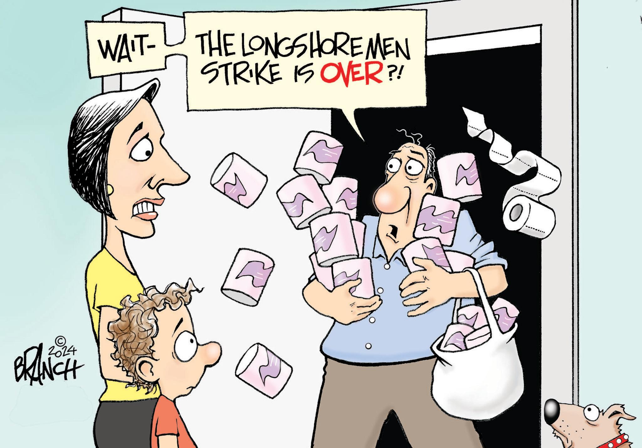 Gesture OCR: WAIT- THE LONGSHOREMEN STRIKE IS OVER?! O © 2024 BRANCH WAIT- THE LONGSHOREMEN STRIKE IS OVER ?! O © 2024 BRANCH
