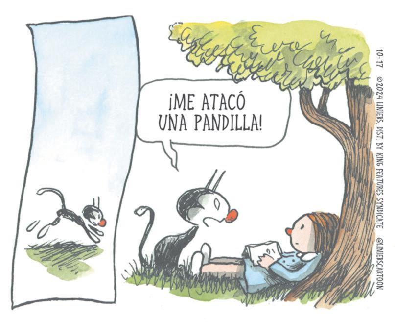 Slope OCR: ¡ME ATACÓ ? UNA PANDILLA! 10-17 2024 LINIERSDIST. BY KING FEATURES SYNDICATE @LINIERSCARTOON ¡ ME ATACÓ ? UNA PANDILLA ! 10-17 2024 LINIERSDIST . BY KING FEATURES SYNDICATE @LINIERSCARTOON