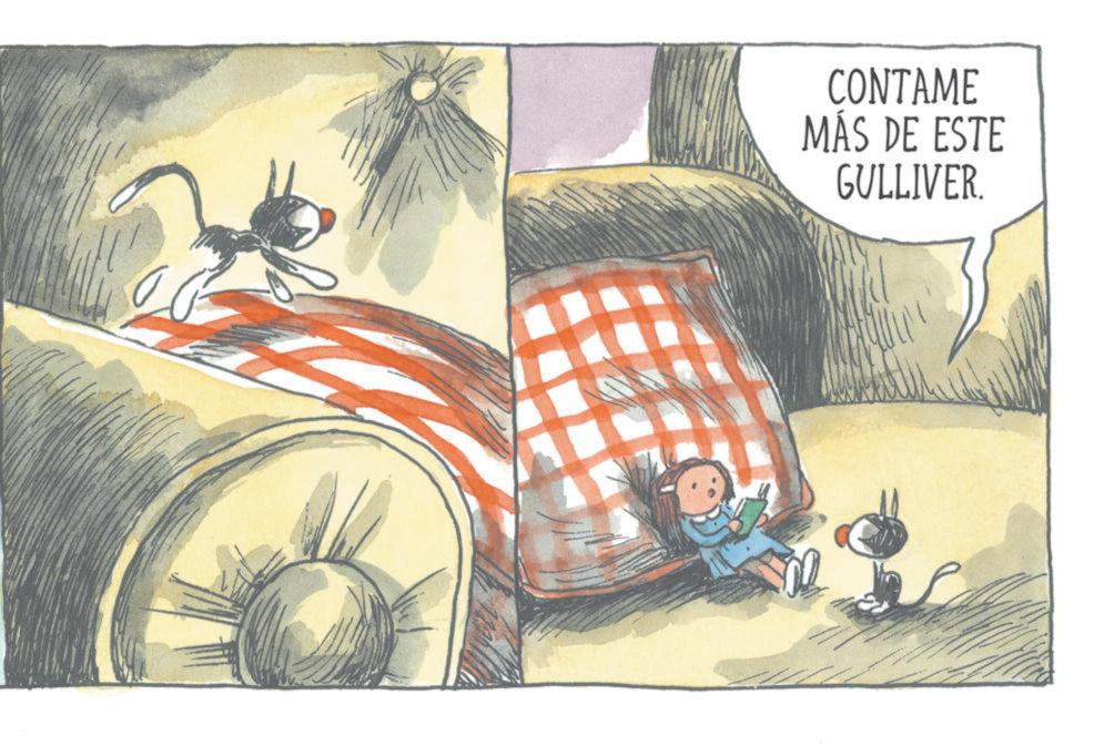 Fictional character OCR: CONTAME MÁS DE ESTE GULLIVER. CONTAME MÁS DE ESTE GULLIVER .
